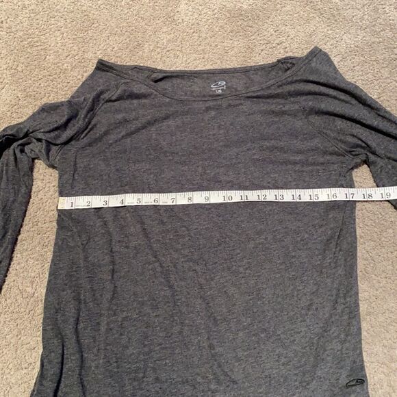 Women’s Champion Gray Top 3/4 length arms Semi Fitted Large NWT - Picture 5 of 7
